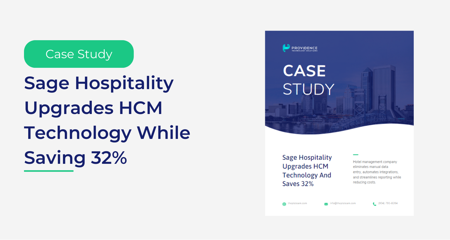 Sage Hospitality Upgrades HCM Technology While Saving 32 Providence