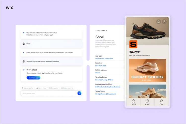 Wix Announces Users Can Create Professional Native Mobile Applications with AI