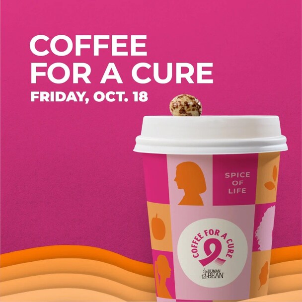 The Human Bean’s Annual Coffee for a Cure Giveback Day Returns on October 18