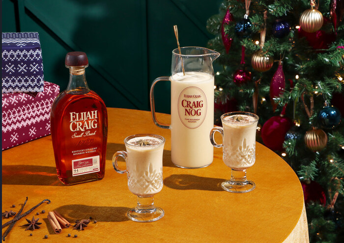 Elijah Craig Debuts New Holiday “Craig Nog,” Elevated Eggnog Cocktail Made for Elijah Craig Bourbon