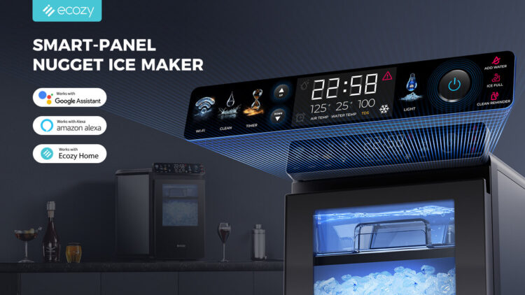 ecozy Launches Smart Nugget Ice Maker with IceLumix Full-Color Panel