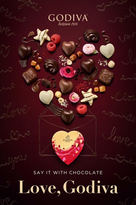 ‘Love, GODIVA’: The Iconic Chocolate Brand Encourages the World to ‘Say it with Chocolate’ this Valentine’s Day season