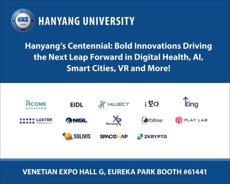 Hanyang University, Korea’s Pioneer in Industry-Academia Collaboration, Debuts First Independent Pavilion at CES 2025