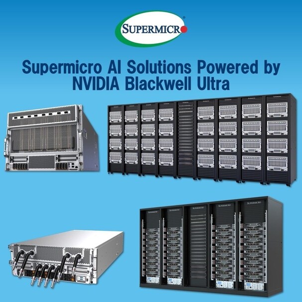 Supermicro Adds Portfolio for Next Wave of AI with NVIDIA Blackwell Ultra Solutions, Featuring NVIDIA HGX™ B300 NVL16 and GB300 NVL72