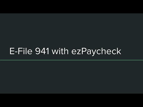 ezPaycheck Software Now Offers Clients A Better Solution to Filing 941 Forms