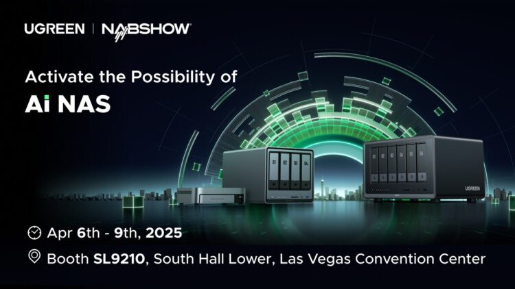 UGREEN Showcases the New AI-Powered NASync iDX Series at NAB Show 2025, Transforming Data Management for Content Creators
