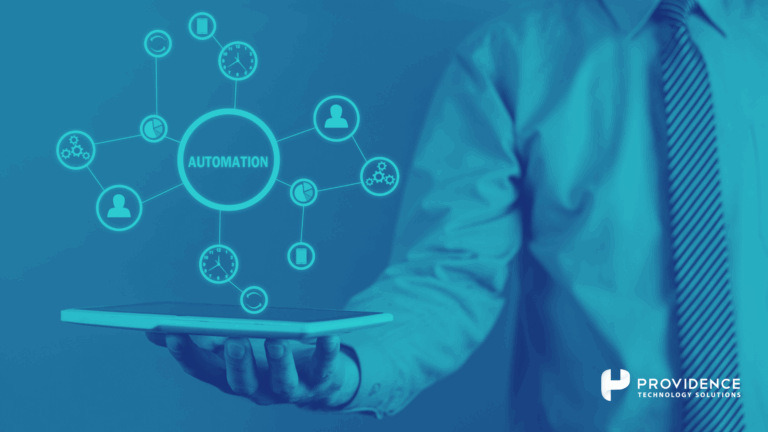 An HR professional confidently using automation technology in the workplace.