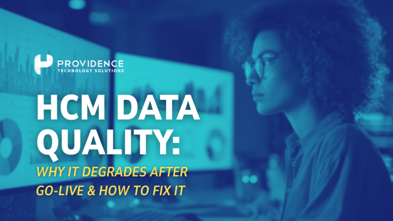 HCM data quality decline over time after go-live